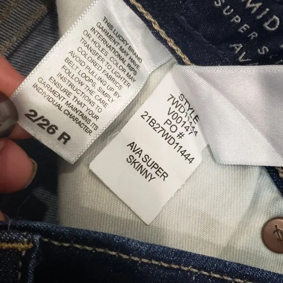 Lucky Ava Mid Rise Super Skinny 26 - Picture 5 of 5